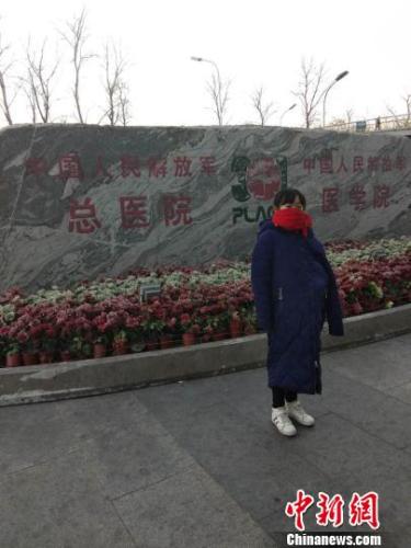 2018年1月中旬，王梓帆再次来到北京求医。　谷翠轻 摄